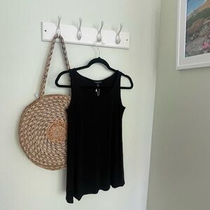 NWT Eileen Fisher Black Sleeveless Tank Top